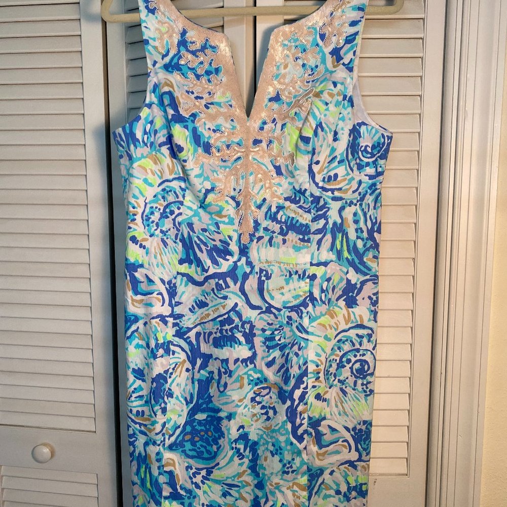 - Gorgeous Lily Pulitzer Gabby Dress.  Bennet Blue Salty Seas.  Never worn…